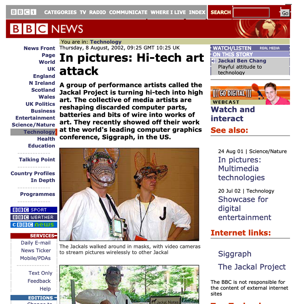 BBC News: Hi-tech art attack