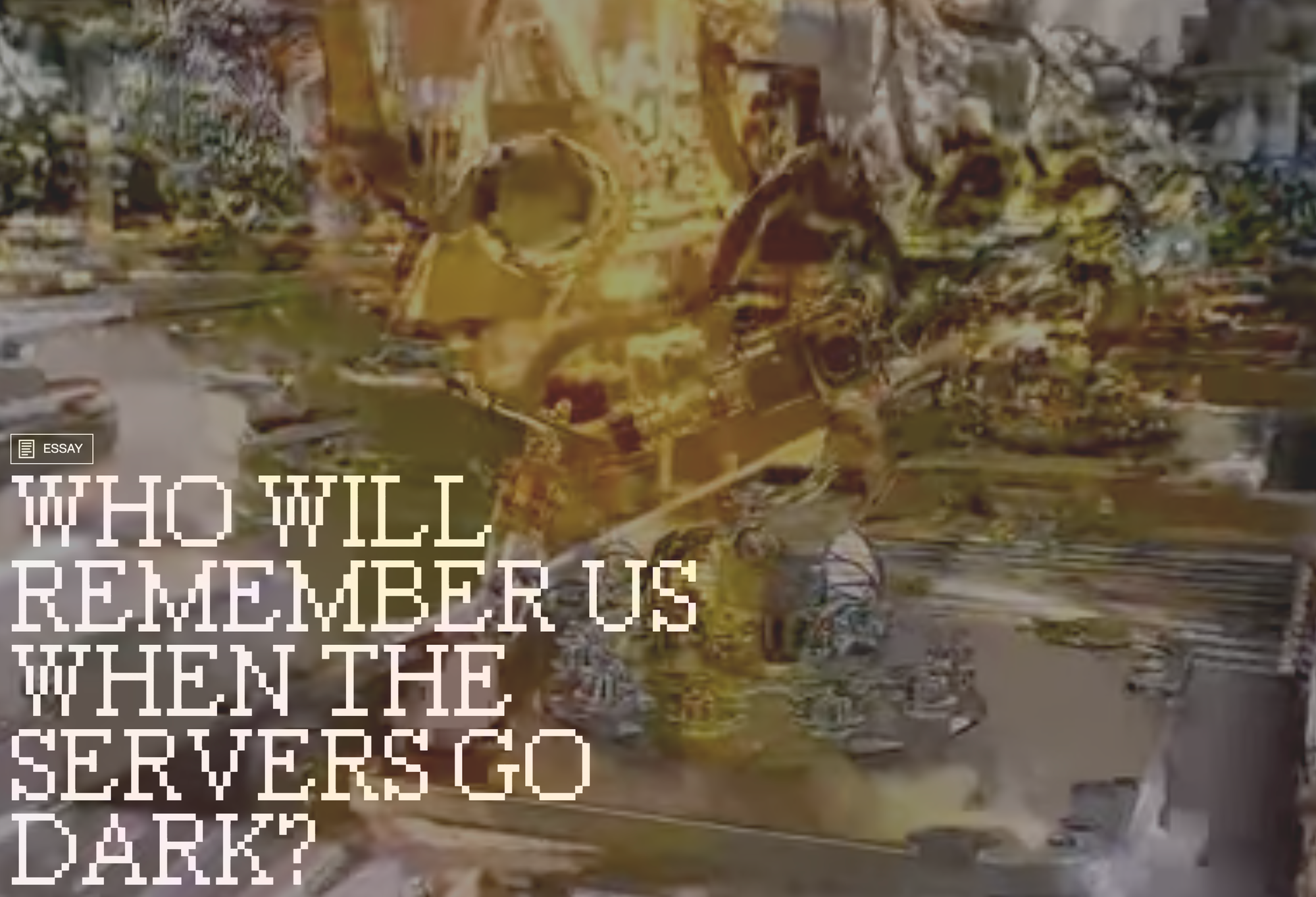 "There are exits everywhere, but you must build them yourself."