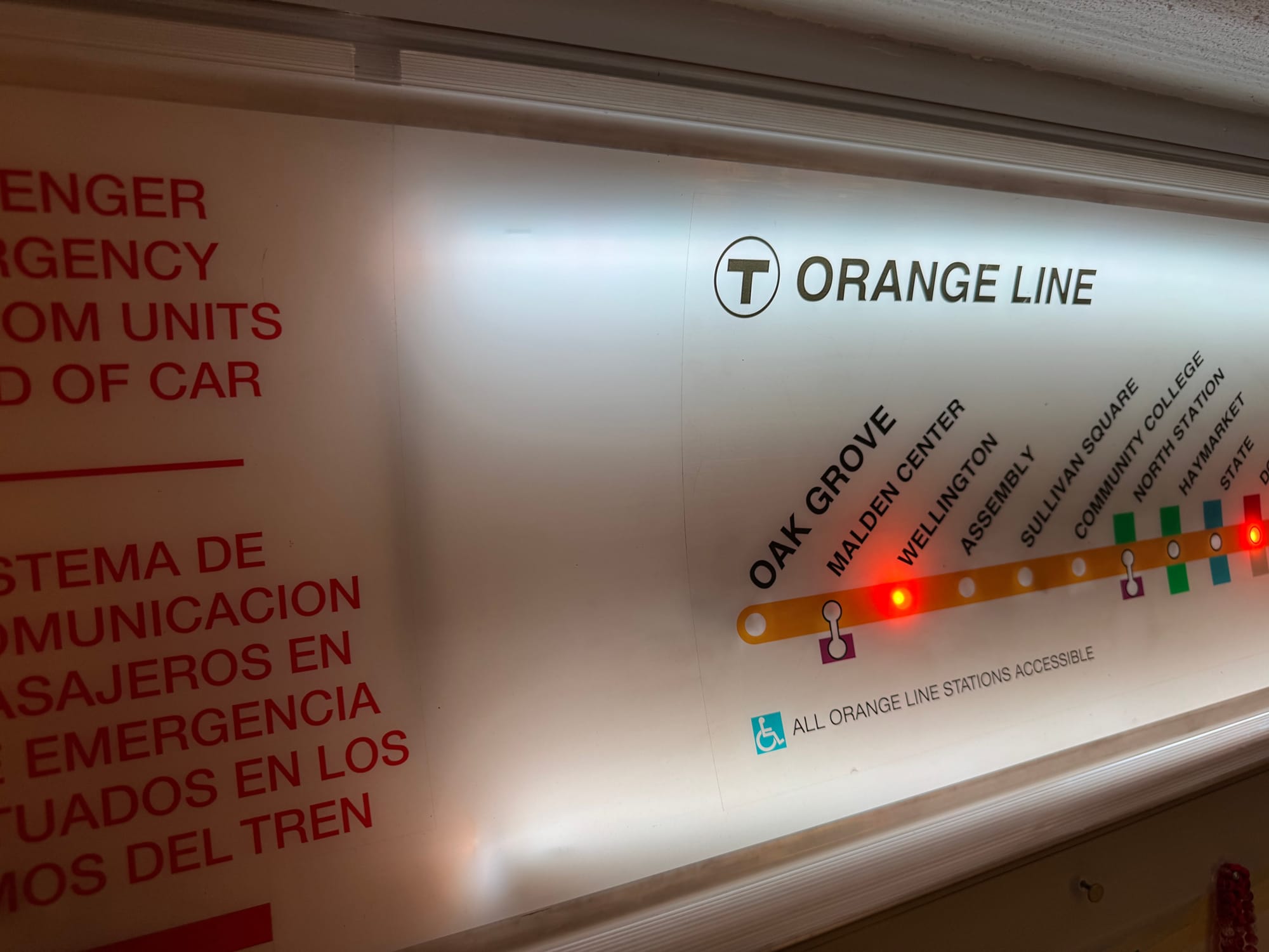 MBTA Orange Line Sign